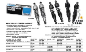 amortisseurs de remplacements